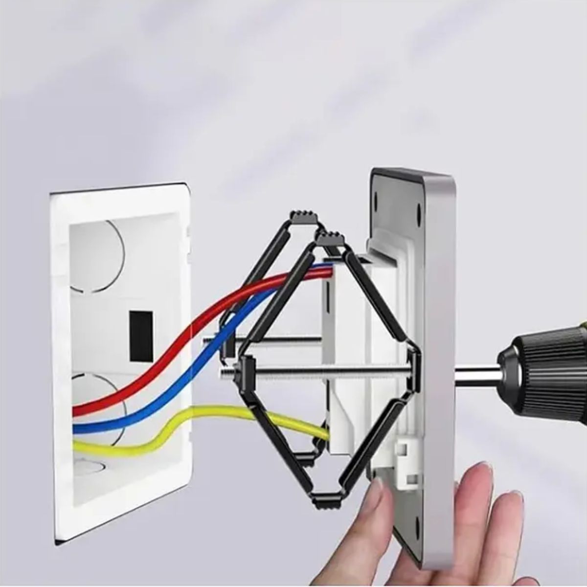 GENERICO - Set 10 Tornillos Restauradores para Cajas de Enchufe – Plástico Resistente