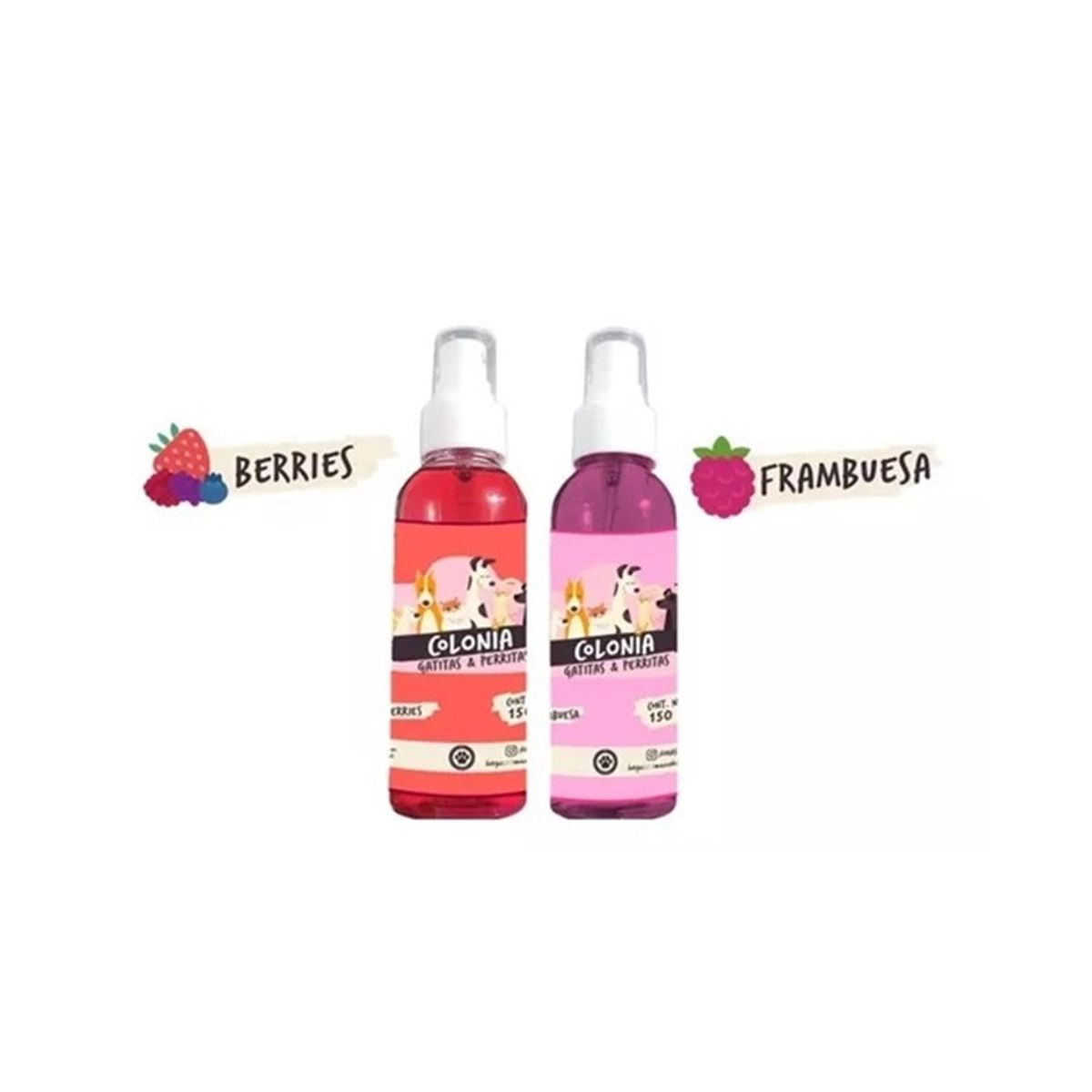 MASCOKITS - Colonia Perro Gato  Perrita Gatita Sin Alcohol 150ml