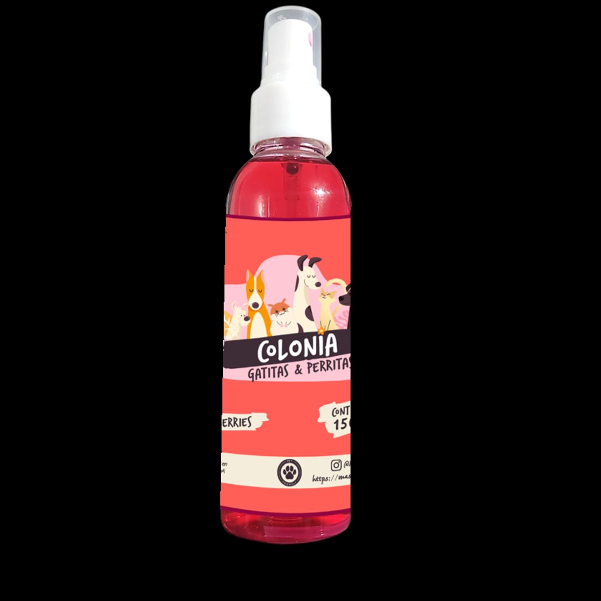 MASCOKITS - Colonia Perro Gato  Perrita Gatita Sin Alcohol 150ml
