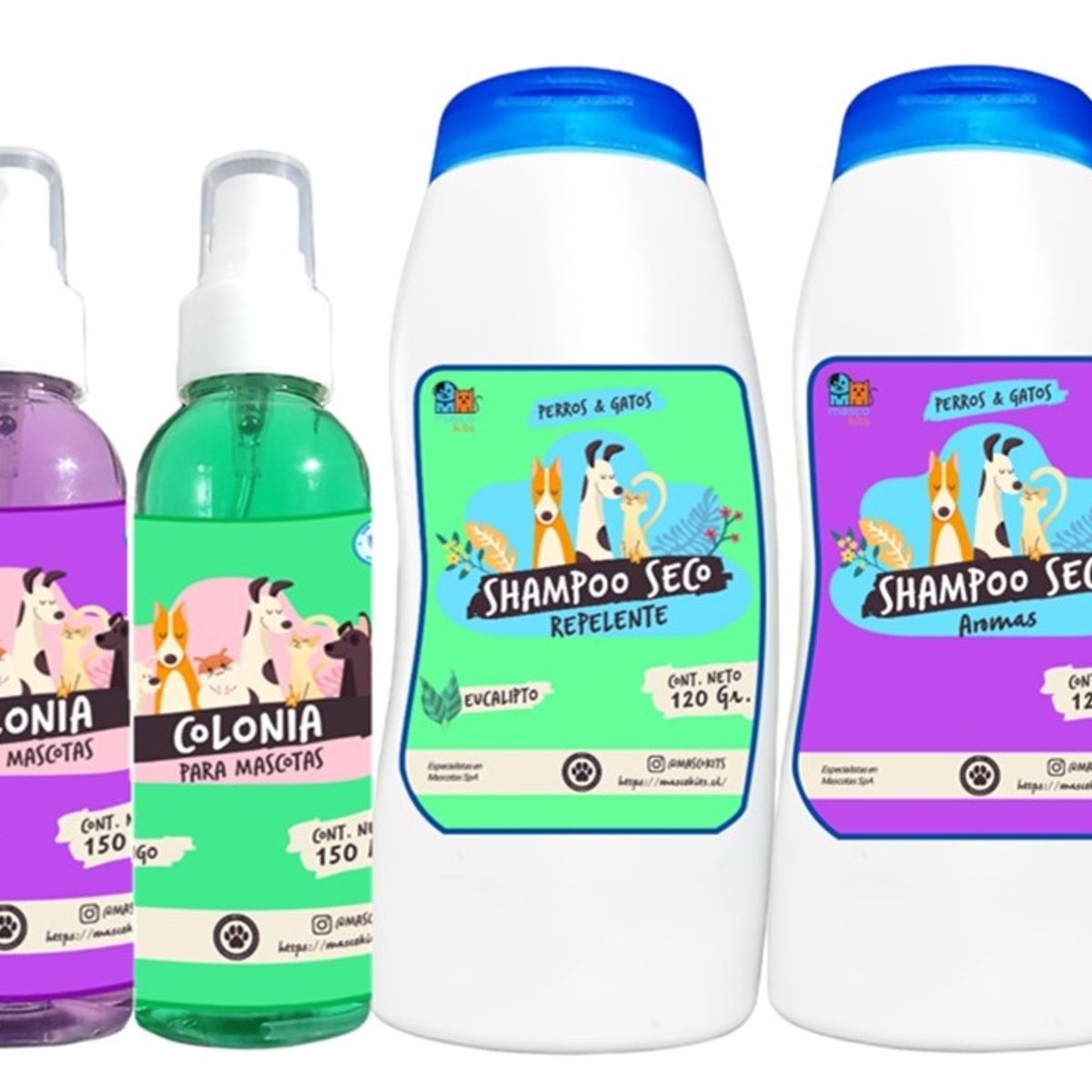 GENERICO - Kit Para Perros Shampoo Y  Colonia