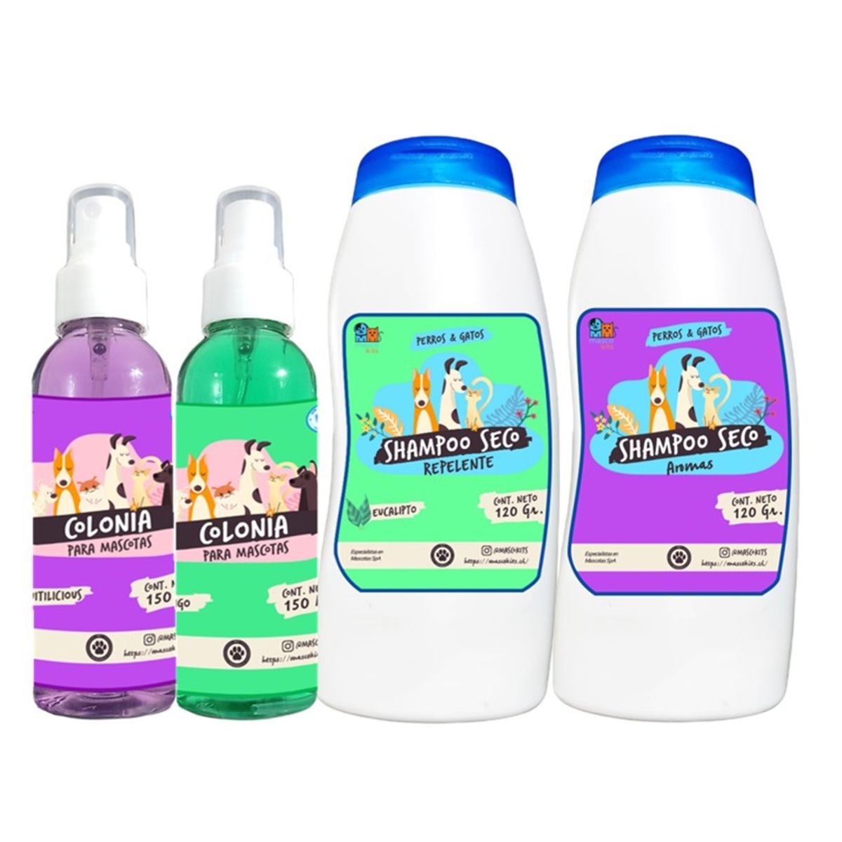 GENERICO - Kit Para Perros Shampoo Y  Colonia