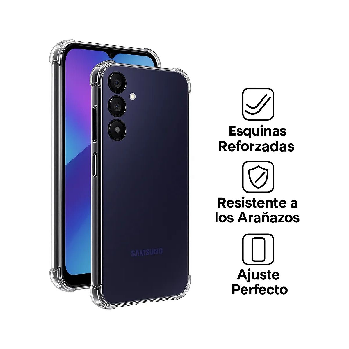 GENERICO - CARCASA TRANSPARENTE ANTIGOLPE REFORZADA PARA SAMSUNG S21 FE