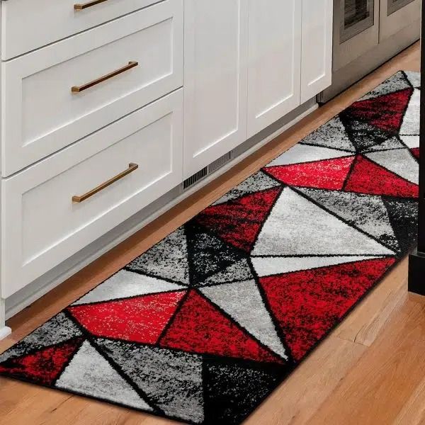 Alfombra de Pasillo Rojo 70 x 230 cm Moderna