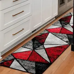 MROTTO - Alfombra de Pasillo Rojo 70 x 230 cm Moderna