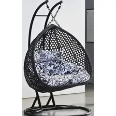 GENERICO - Sillón Colgante Modelo Uganda Talla XXL color Negro