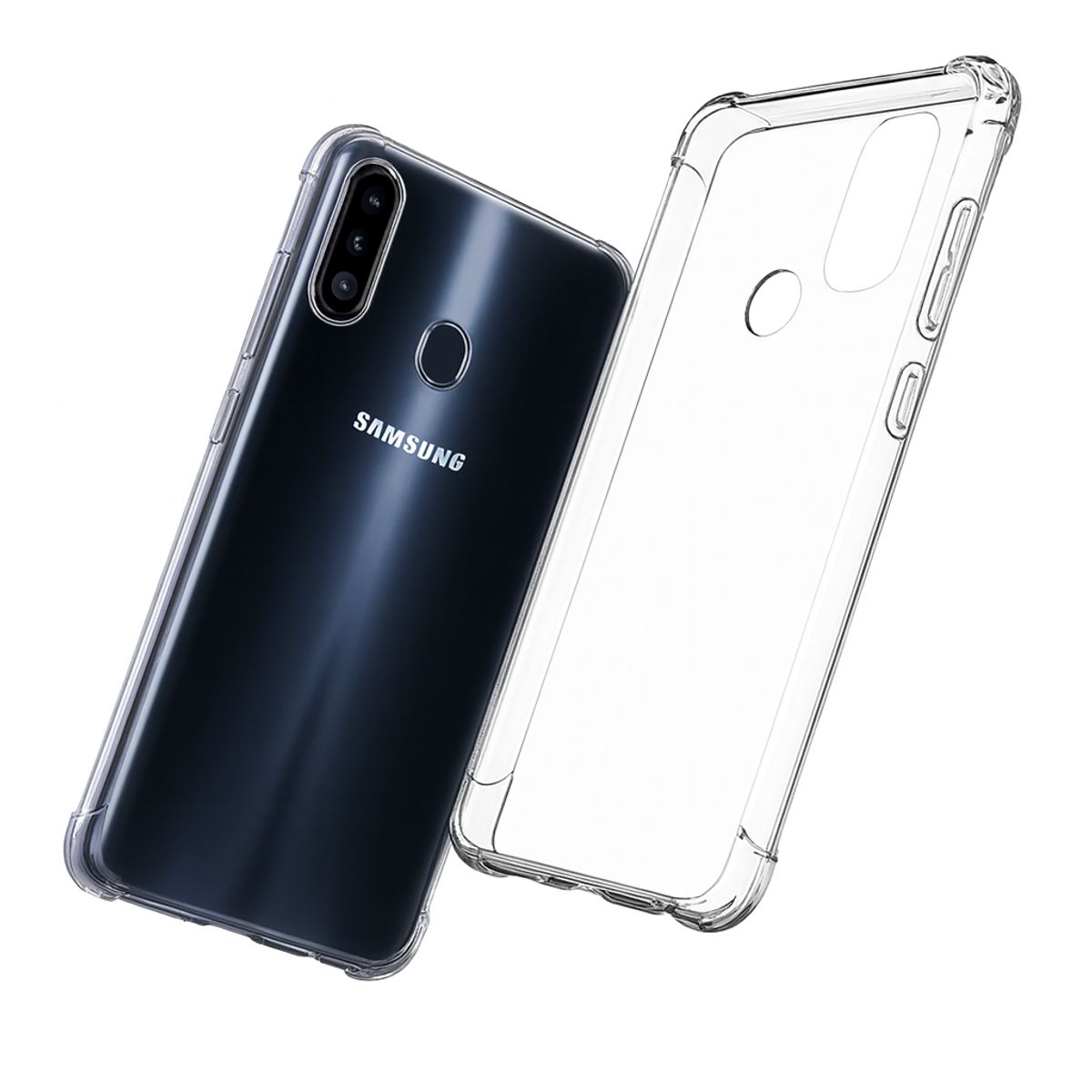GENERICO - CARCASA TRANSPARENTE ANTIGOLPE REFORZADA PARA SAMSUNG A20S