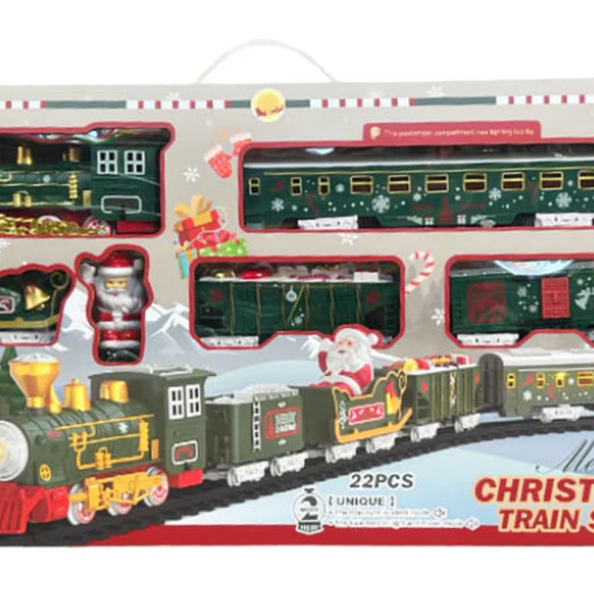 GENERICO - Tren de Navidad Eléctrico 22 piezas