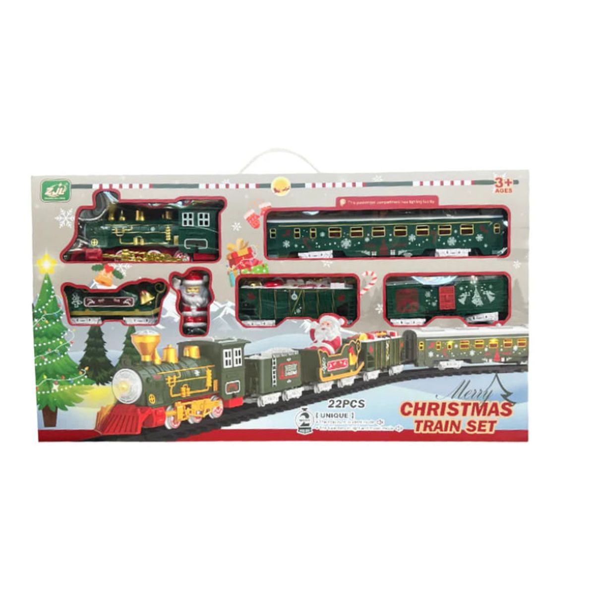 GENERICO - Tren de Navidad Eléctrico 22 piezas