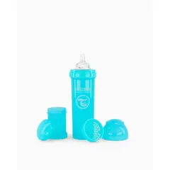 TWISTSHAKE - Mamadera Anti-Cólico 330ml Azul Pastel