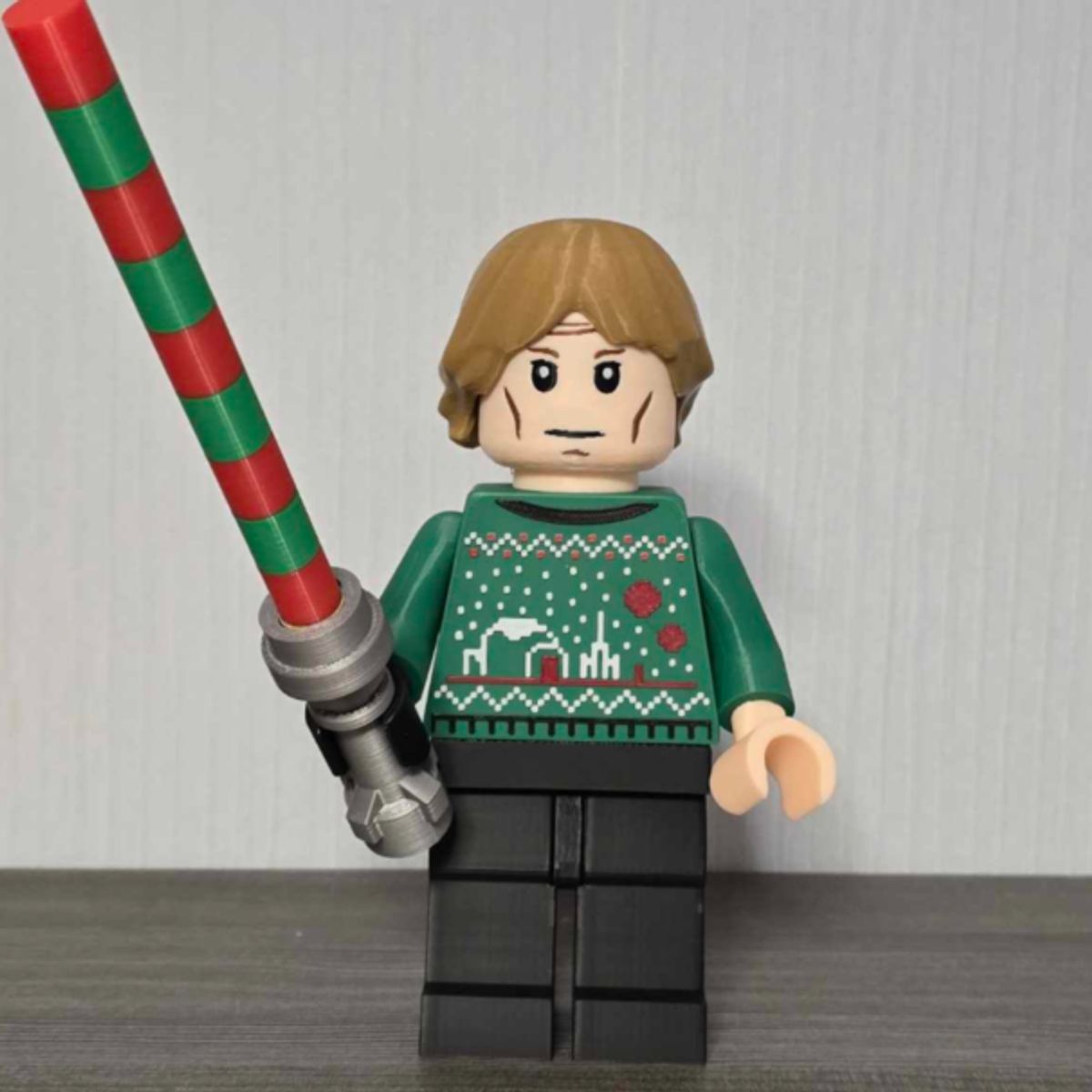 GENERICO - Luke Skywalker Edición de Navidad - Figura navideña