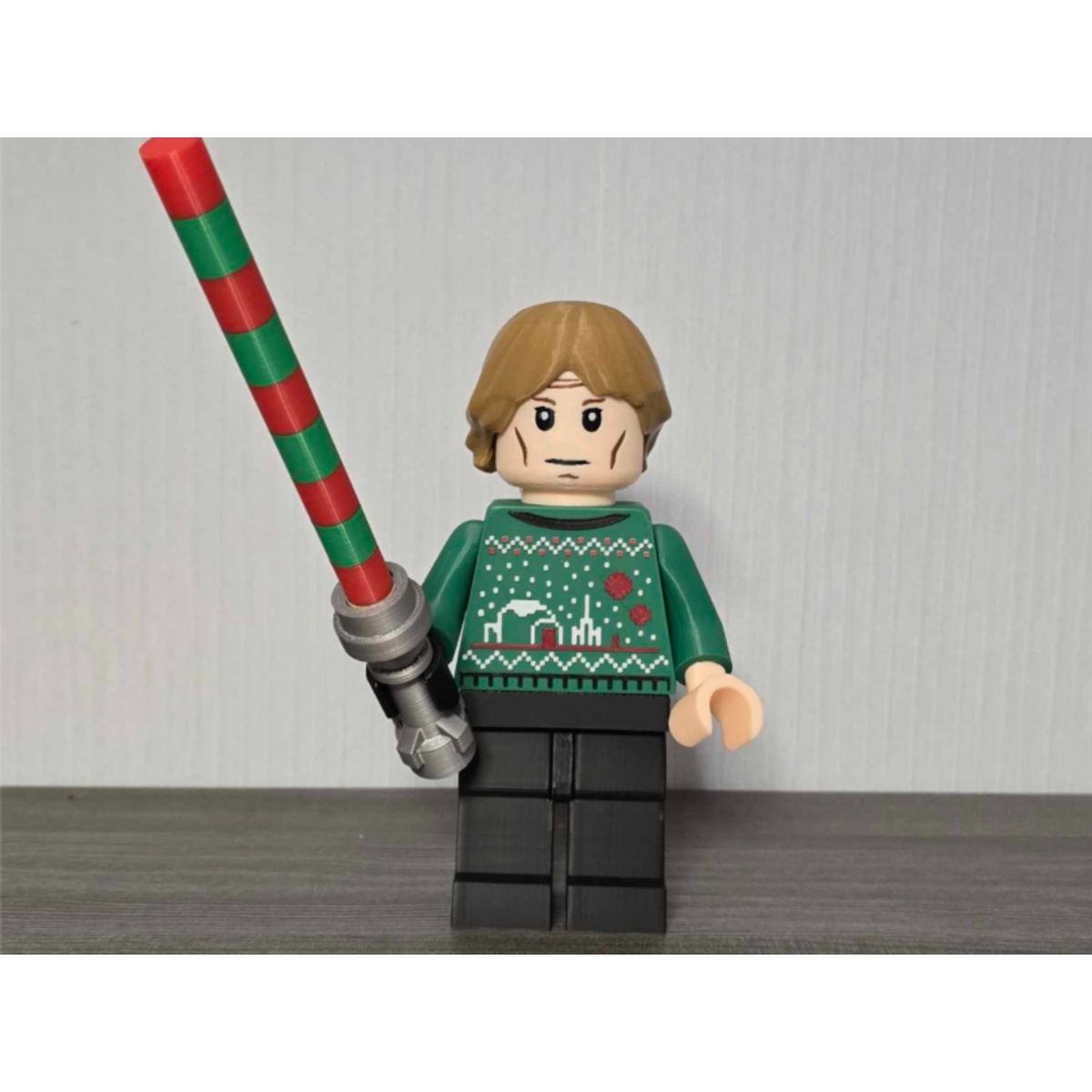 GENERICO - Luke Skywalker Edición de Navidad - Figura navideña