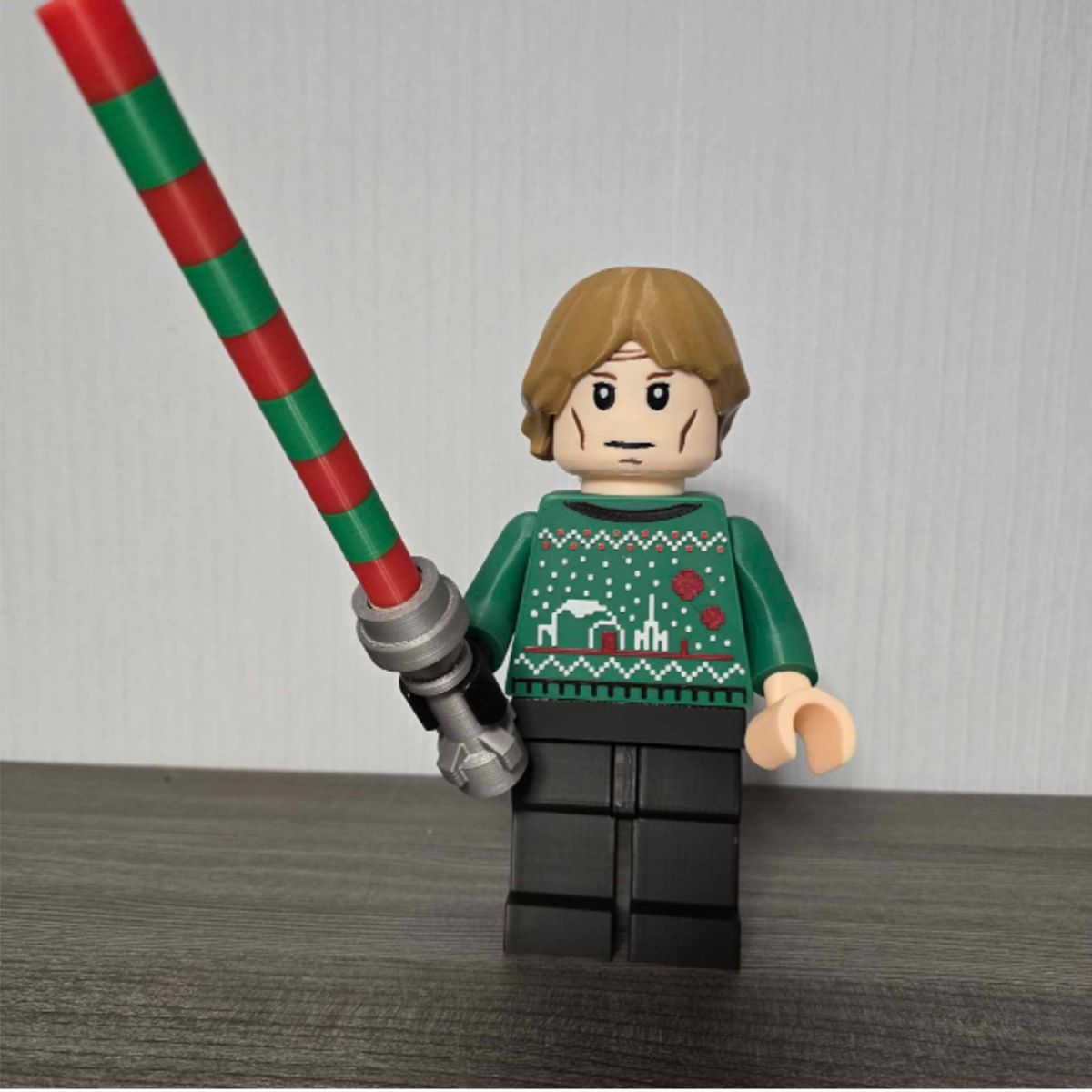 GENERICO - Luke Skywalker Edición de Navidad - Figura navideña