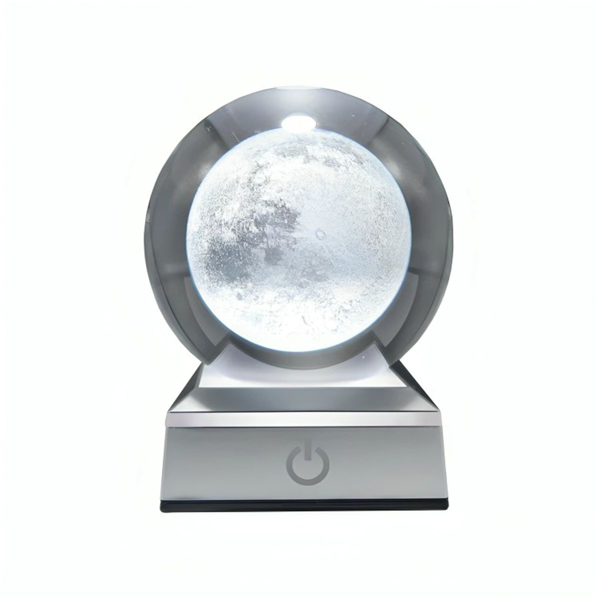 GENERICO - Bola de Cristal LED RGB Diseños 3D Multicolor Luna