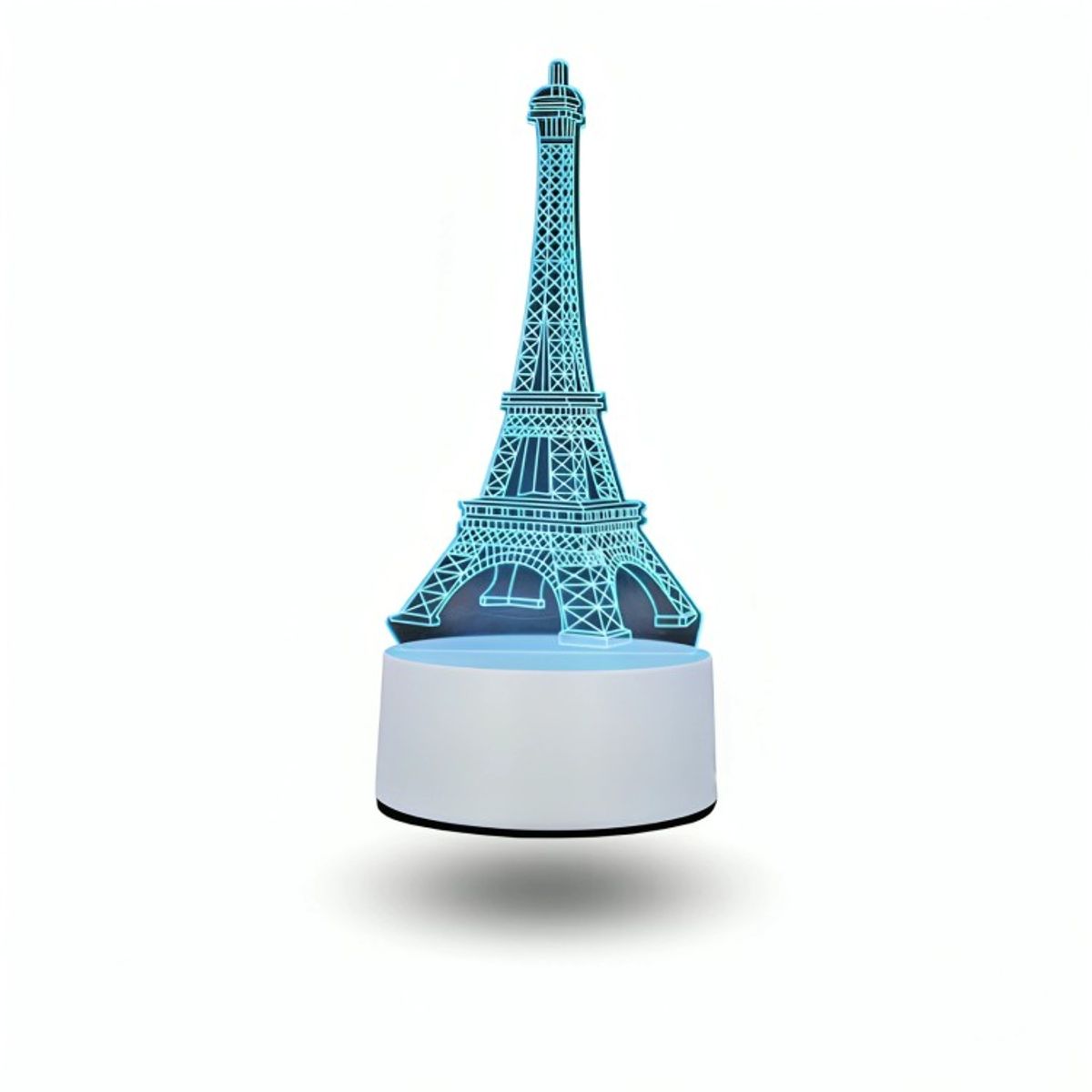 GENERICO - Lámpara Led RGB visualización 3D Torre Eifeel