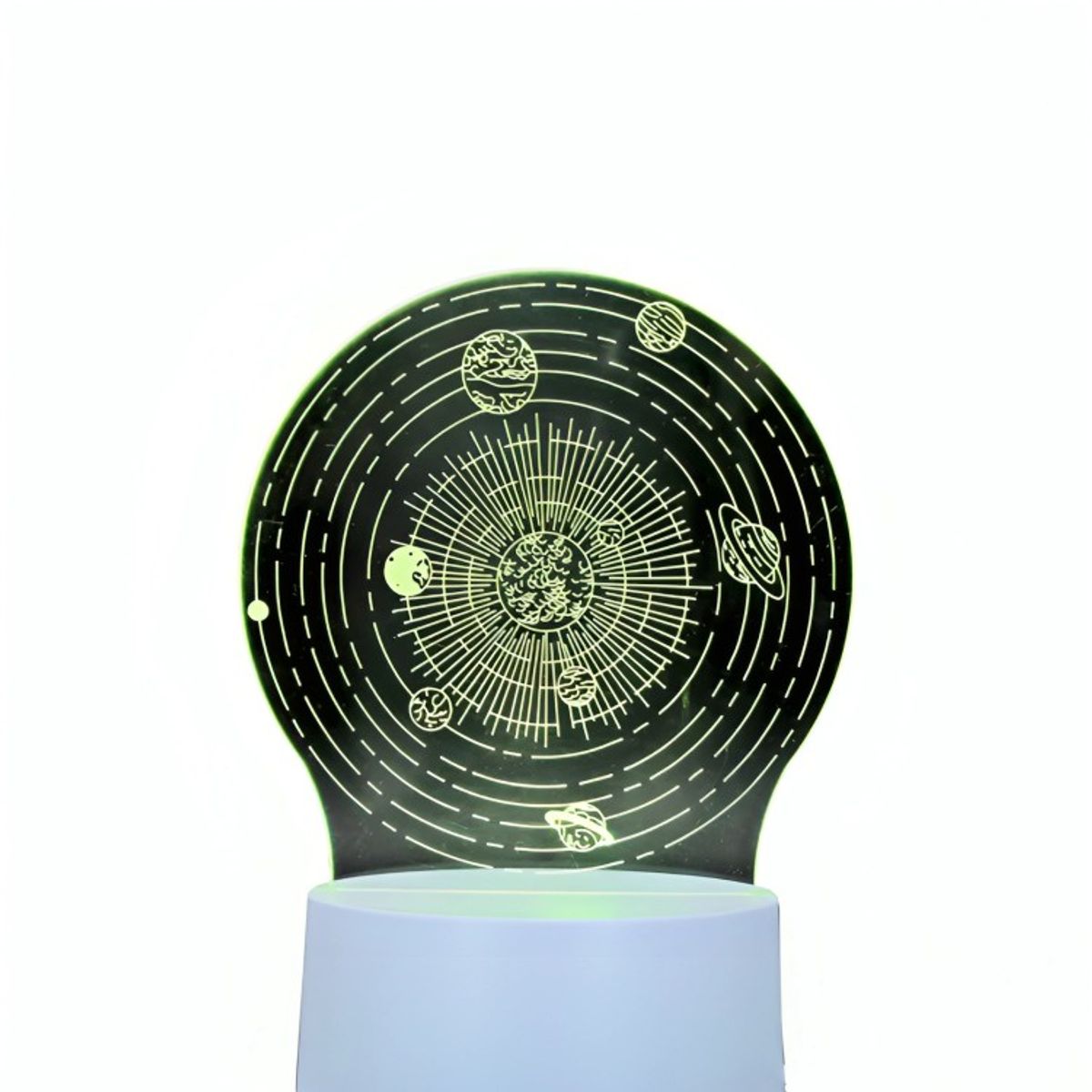 GENERICO - Lámpara Led RGB visualización 3D Sistema Solar