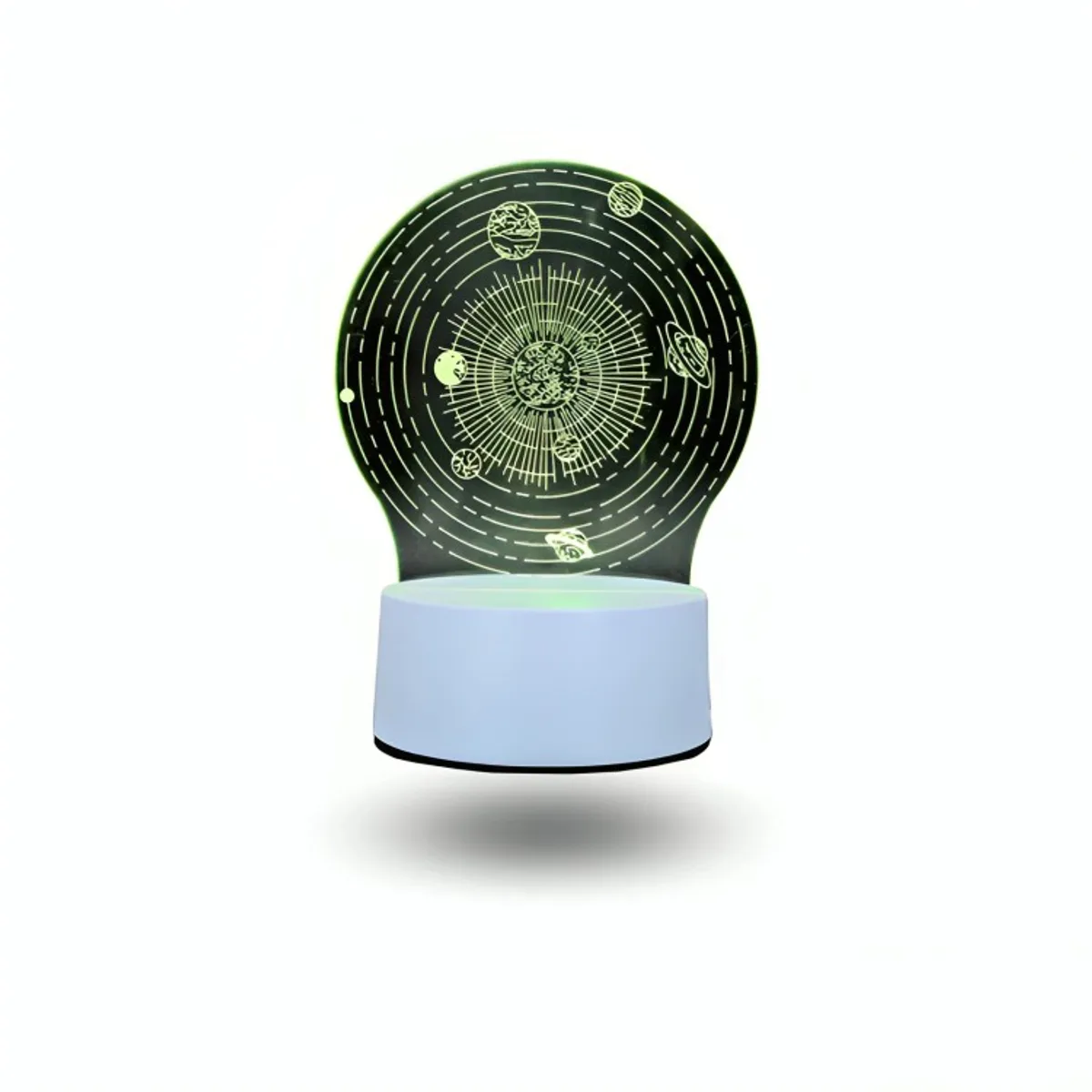 GENERICO - Lámpara Led RGB visualización 3D Sistema Solar
