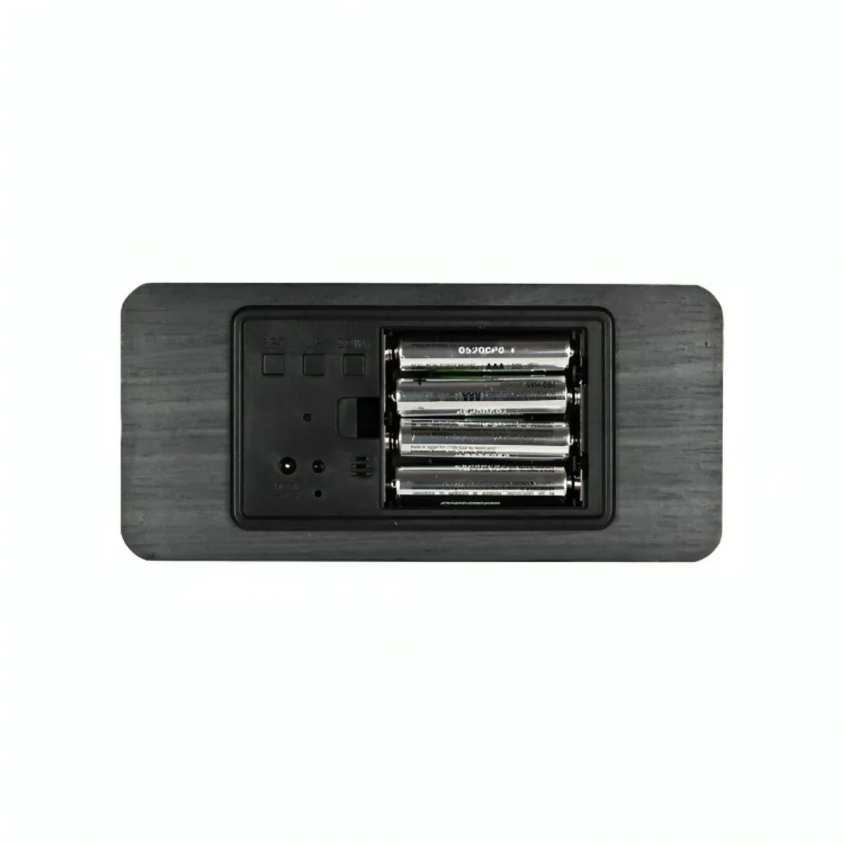 GENERICO - Reloj Digital LED Tipo Madera Zen Negro