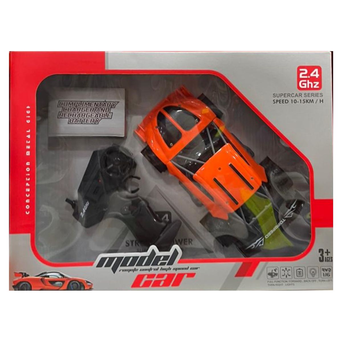 GENERICO - AUTO DE JUGUETE A CONTROL REMOTO RACING CAR RC