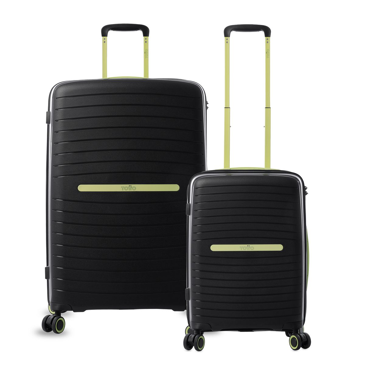 TOTTO - Pack Maleta de viaje Wave 23 kilos + Maleta Wave cabina Negra Totto