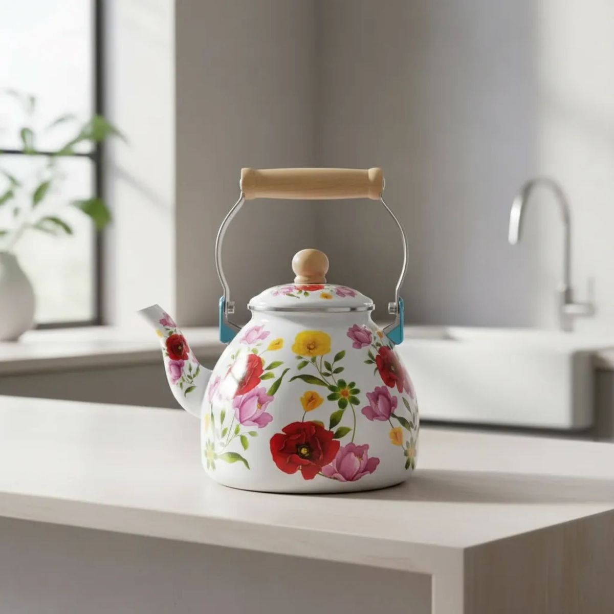 GENERICO - Tetera Enlozada 2,5 Litros Diseño 2