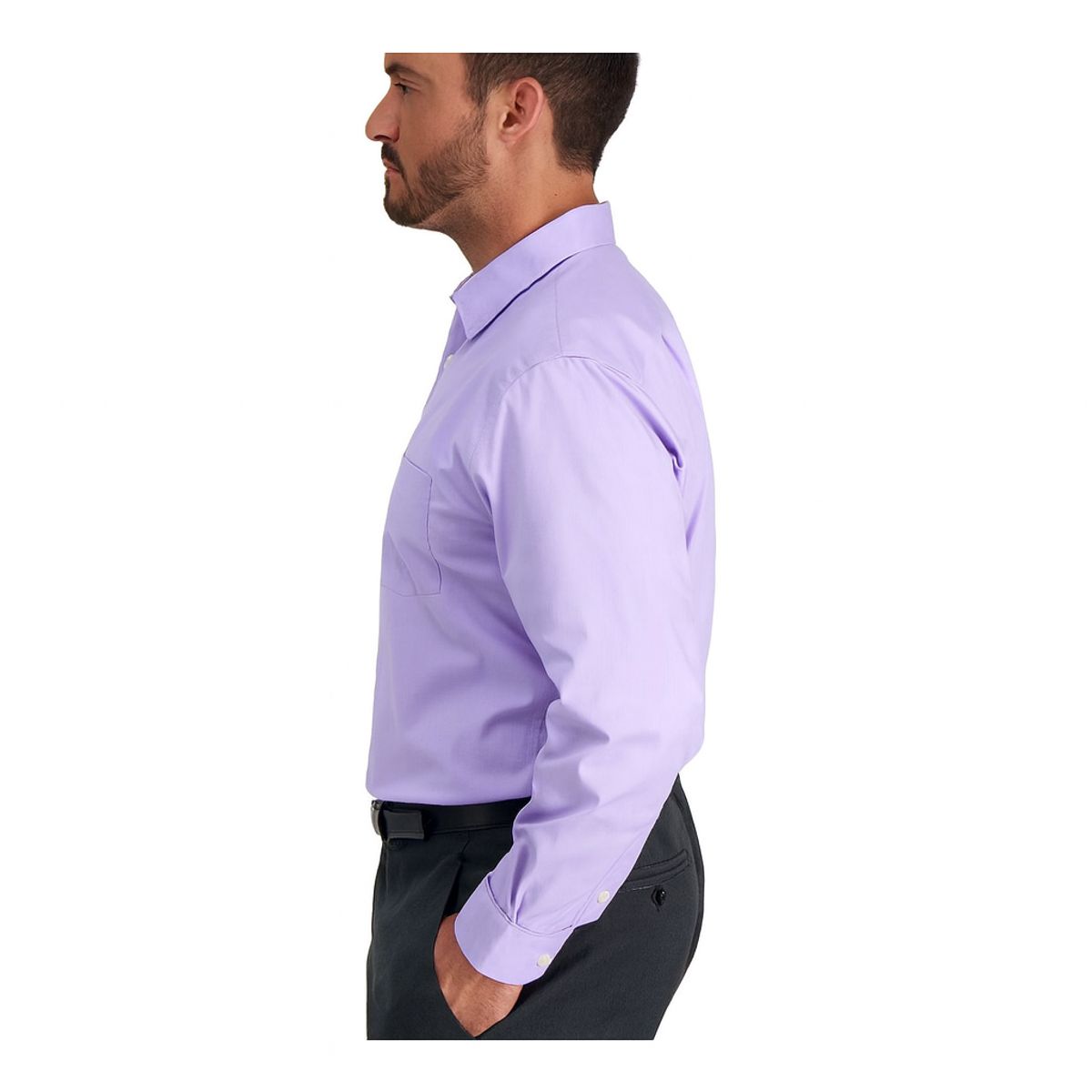 XPRESS RECHARGE - Camisa lisa de vestir Hombre  Ajuste Cómodo Estilo Elegante