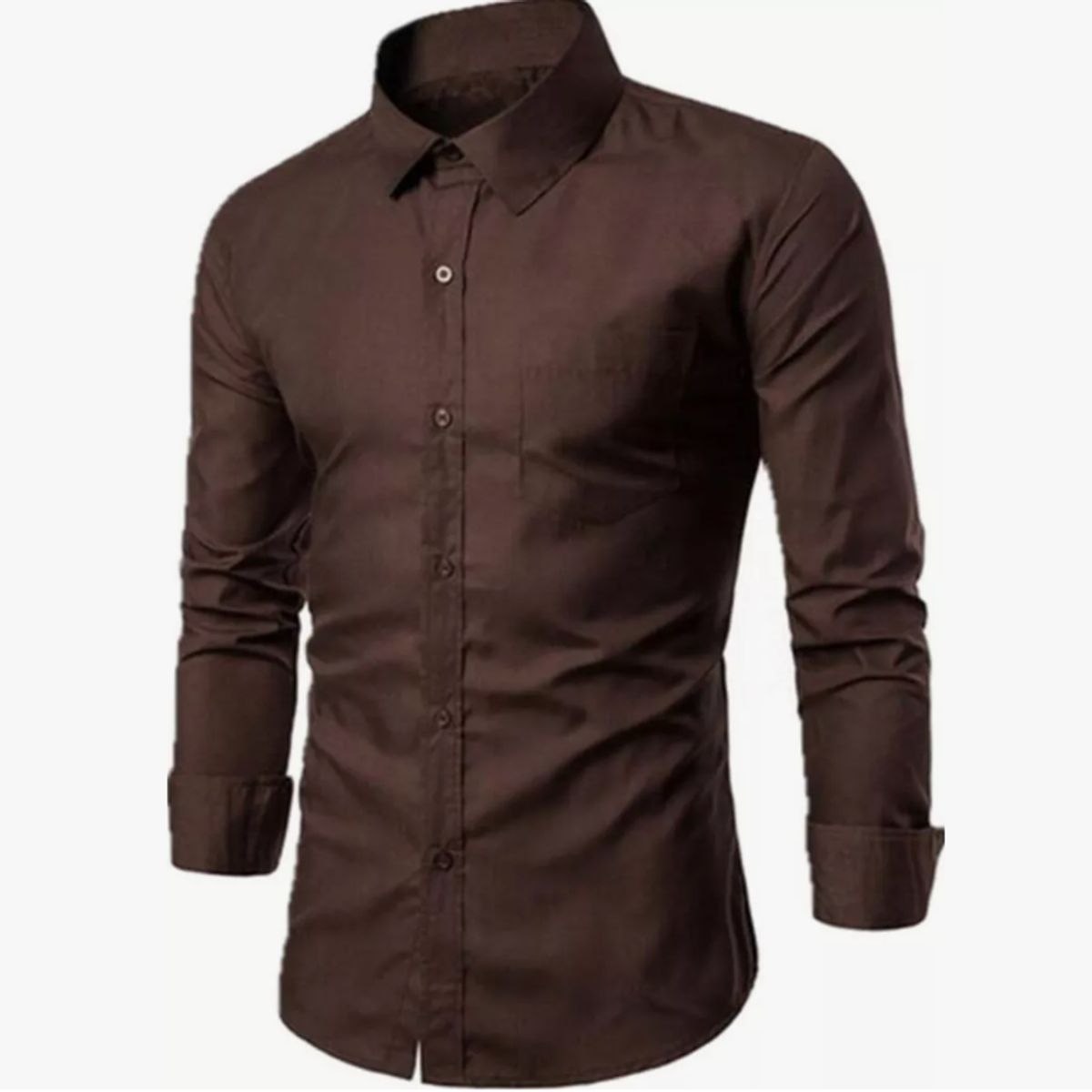 XPRESS RECHARGE - Camisa lisa de vestir Hombre  Ajuste Cómodo Estilo Elegante
