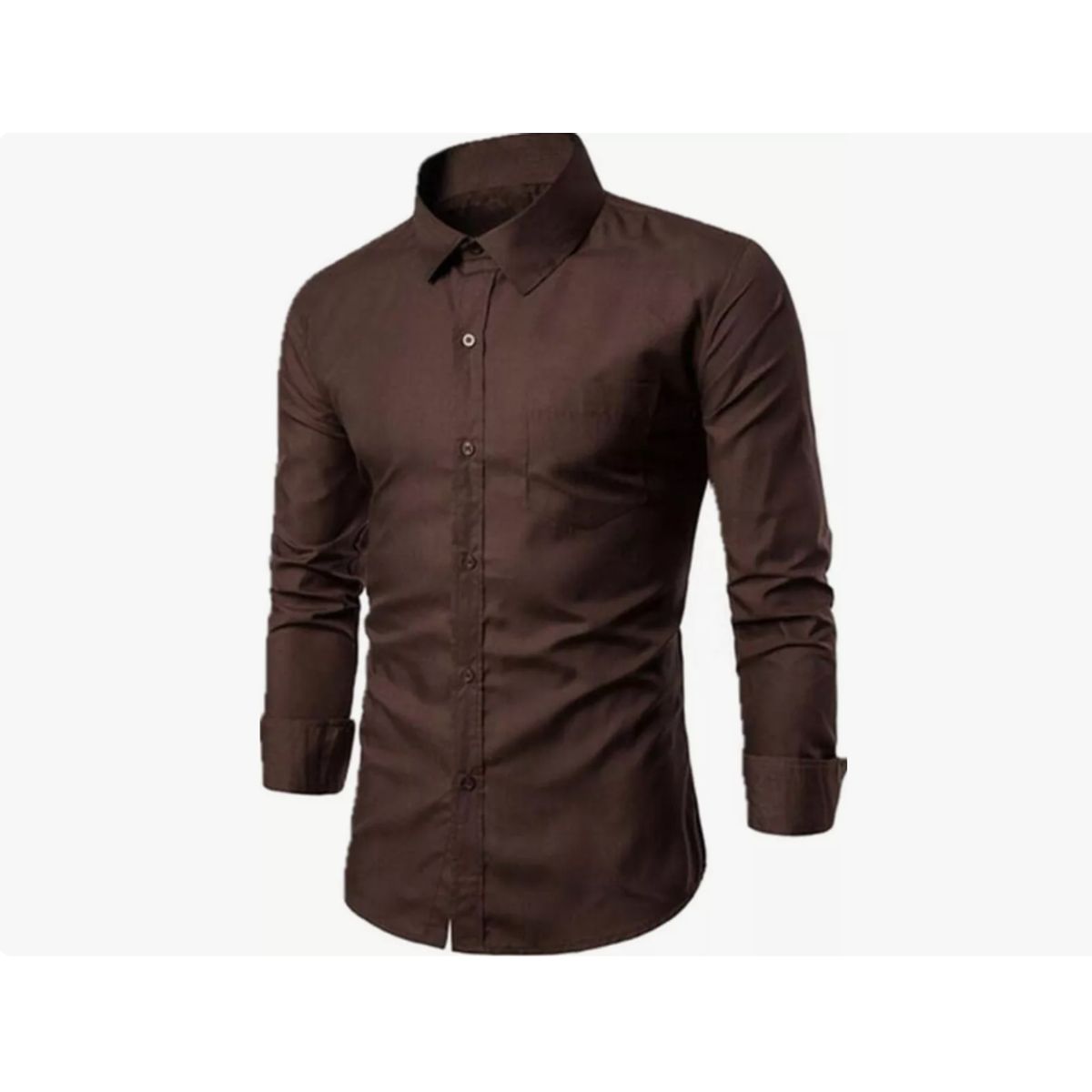 XPRESS RECHARGE - Camisa lisa de vestir Hombre  Ajuste Cómodo Estilo Elegante
