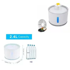 GENERICO - Bebedero para mascotas automático USB blanco