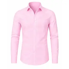 XPRESS RECHARGE - Camisa Lisa Manga Larga – Moda Hombre moderna y elegante