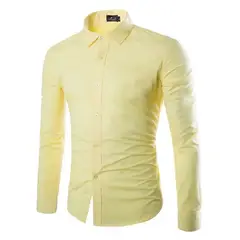 XPRESS RECHARGE - Camisa Lisa Manga Larga – Moda Hombre moderna y elegante