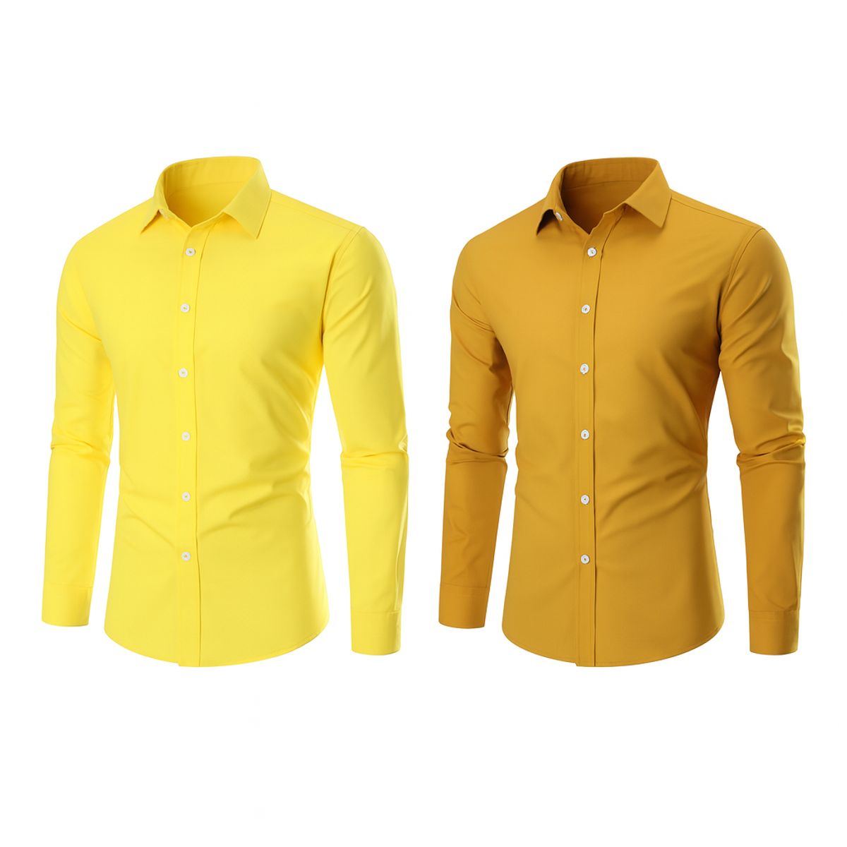 XPRESS RECHARGE - Camisa Lisa Manga Larga  – Moda Hombre moderna y elegante