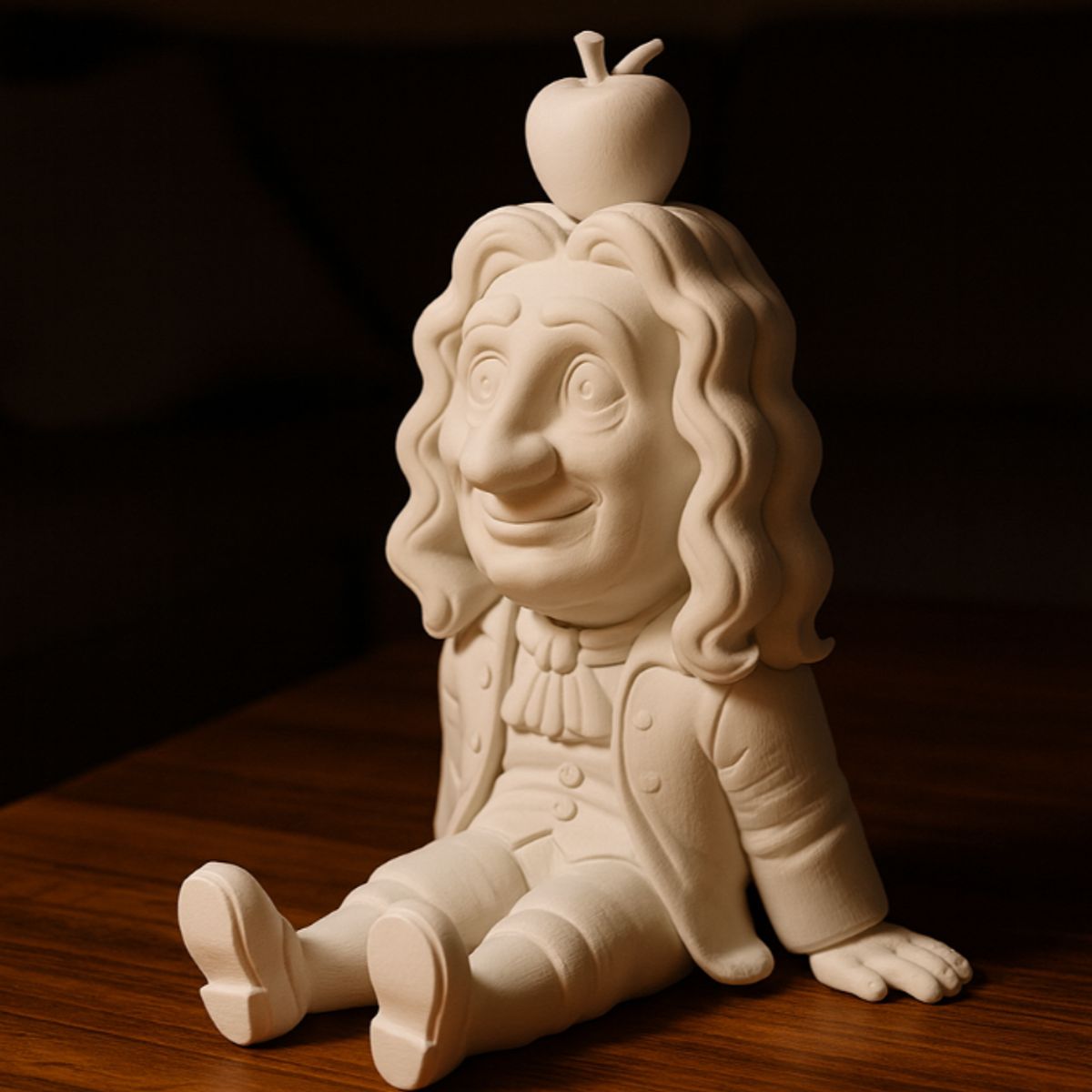 GENERICO - Figura Decoración de Isaac Newton sentado
