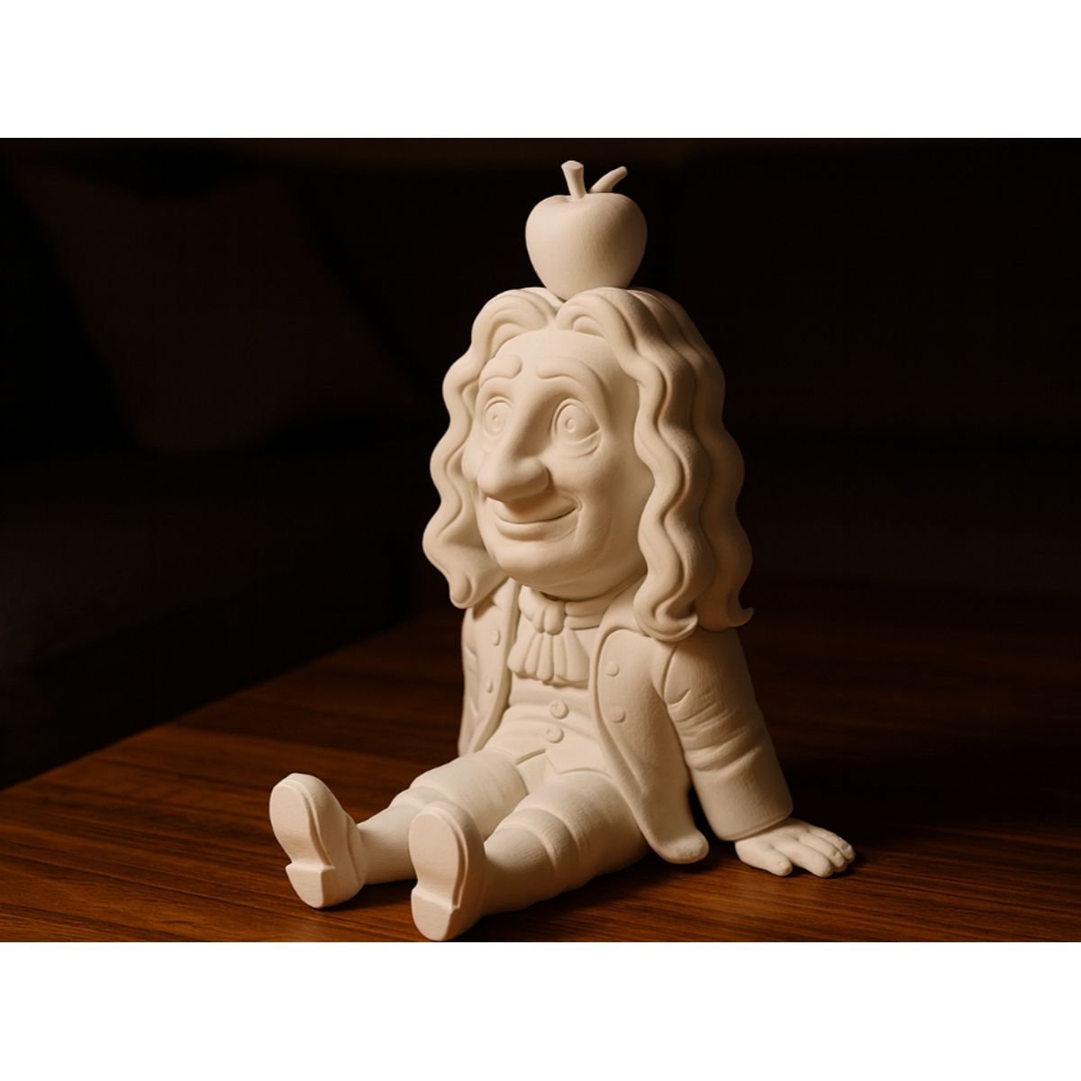 GENERICO - Figura Decoración de Isaac Newton sentado
