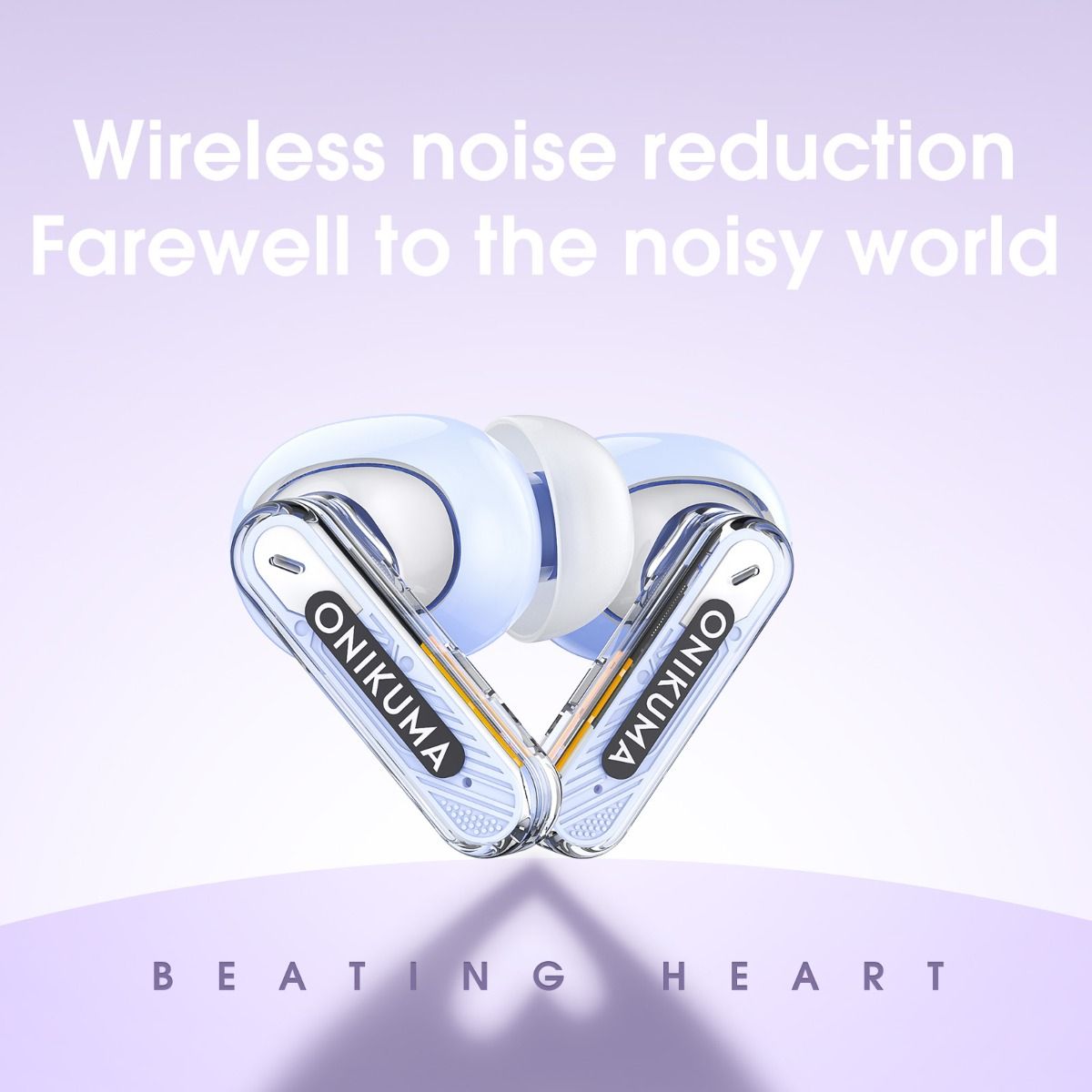 ONIKUMA - Auriculares Bluetooth Onikuma T5 Tws Reducción d Ruido Purpl