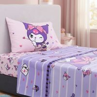 Juego Sábanas Kuromi Niña 1,5 Plazas