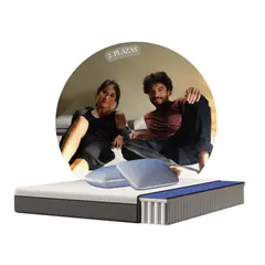 EMMA - Combo Hybrid Premium 2 Plazas + 2 Almohadas Elite
