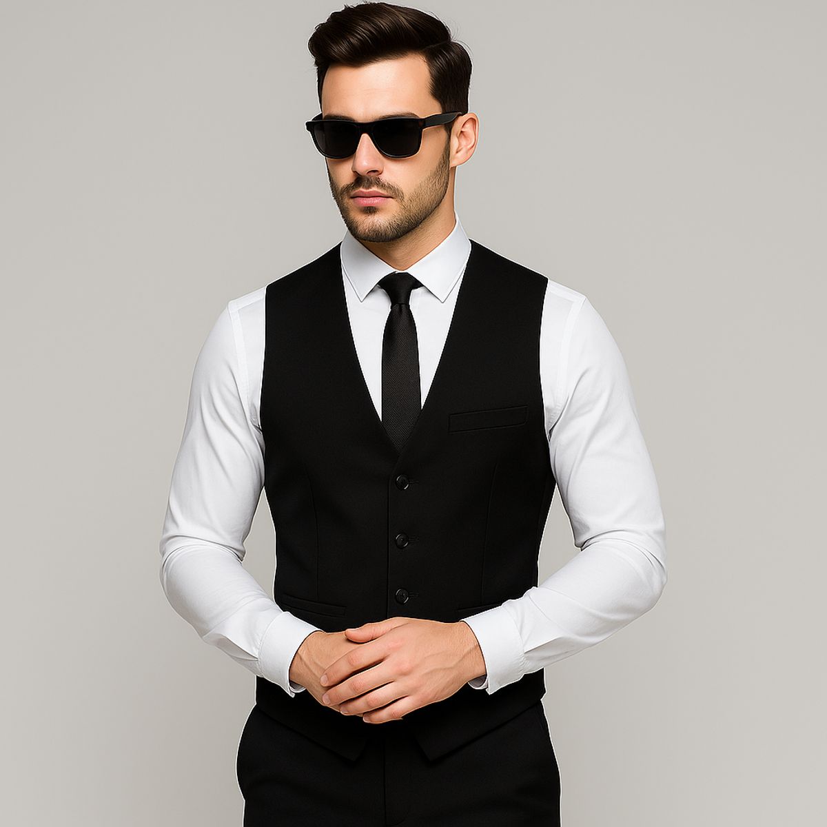 XPRESS RECHARGE - Chaleco Formal para Hombre Gilette Clásico y ajustable de Vestir Elegante