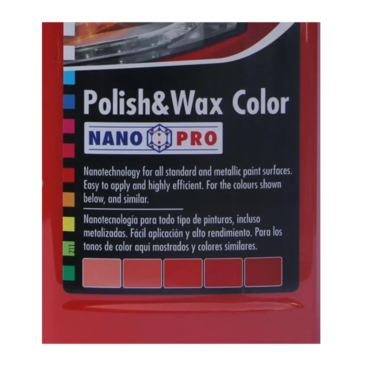 SONAX - Abrillantador Cera Sonax Polish & Wax Color Rojo 500ml