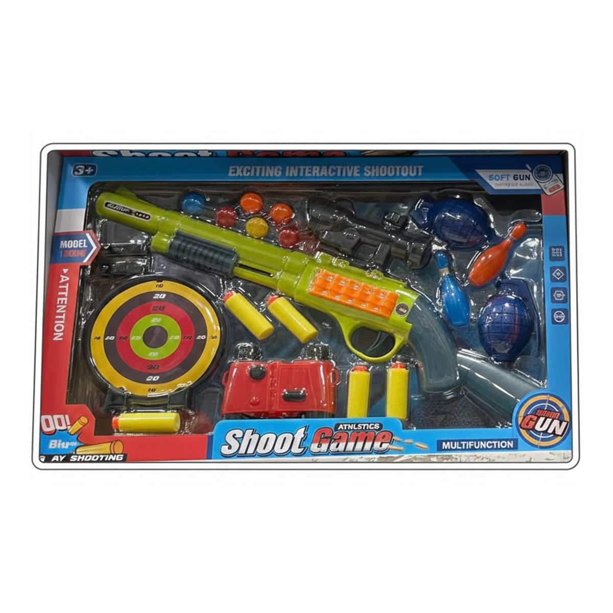 GENERICO - Juego de Tiro al Blanco Pistola de Dardos y Accesorios