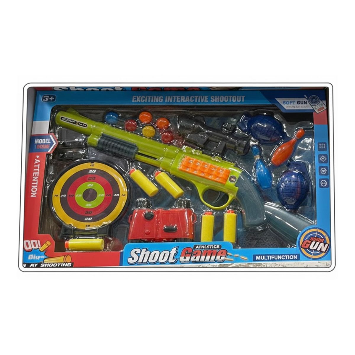 GENERICO - Juego de Tiro al Blanco Pistola de Dardos y Accesorios