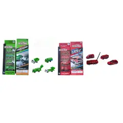 GENERICO - SET DE AUTOS METALICOS BOMBERO Y BASURA ESCALA 164 - ¡IDEAL PARA REGALO!