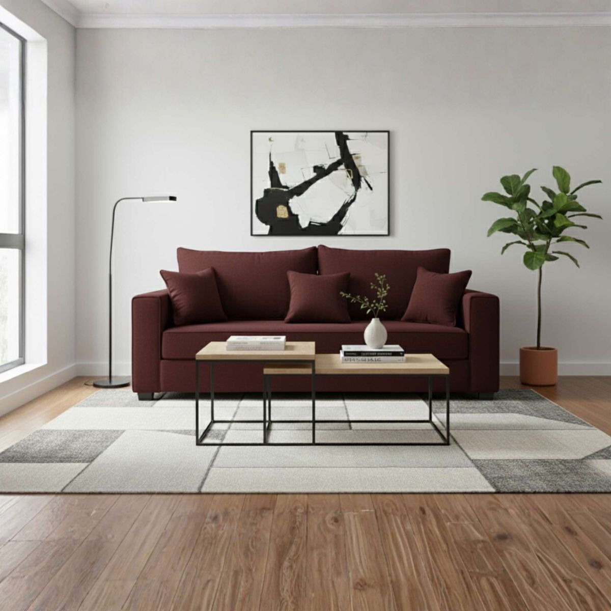 SOFA 3 CUERPOS AURELIA TELA, marca CONSTRUCSOFA - Foto Principal