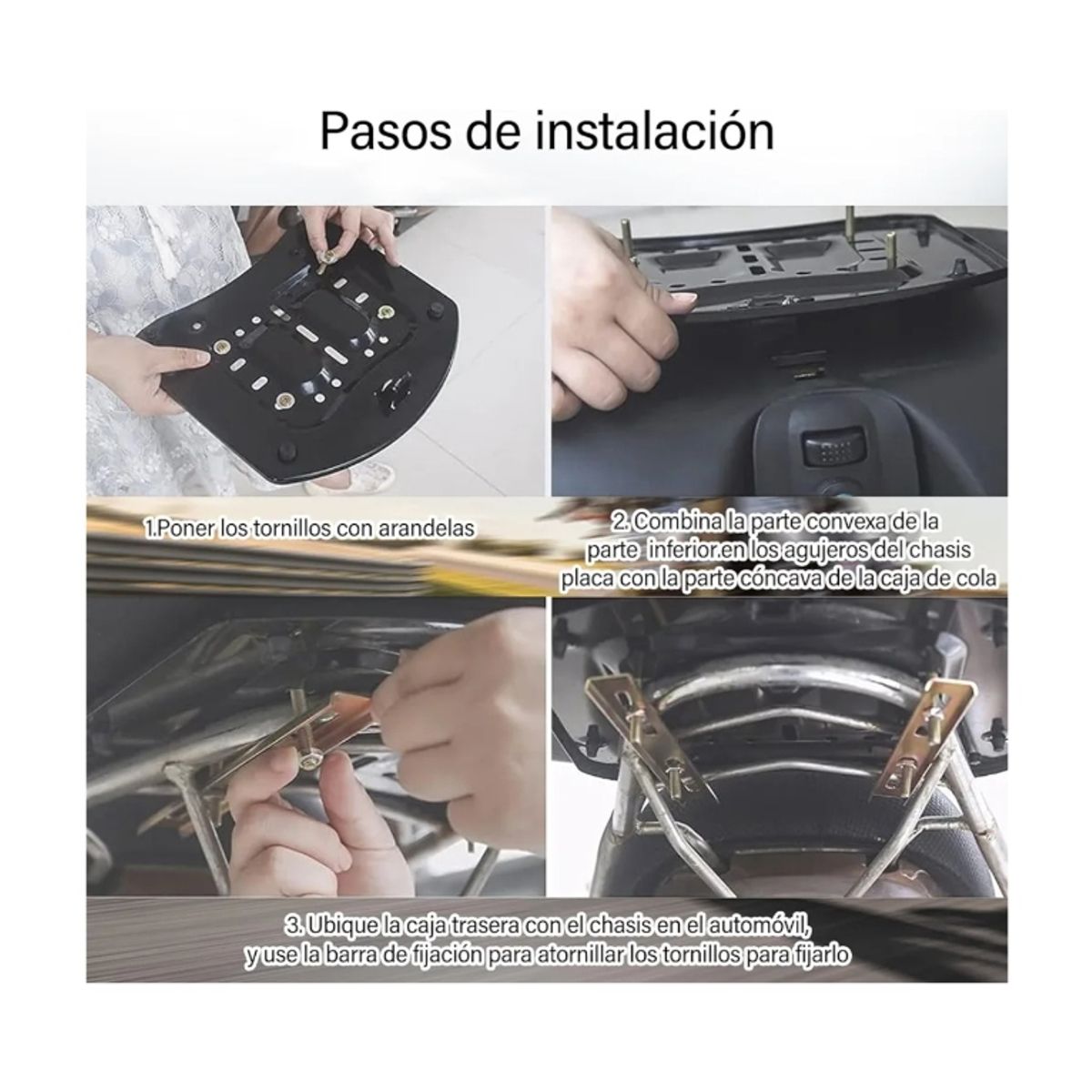 GENERICO - Maleta de Motos y Scooter 45L Universal