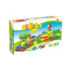 GENERICO - Bloques de construcción 58 piezas tren armable