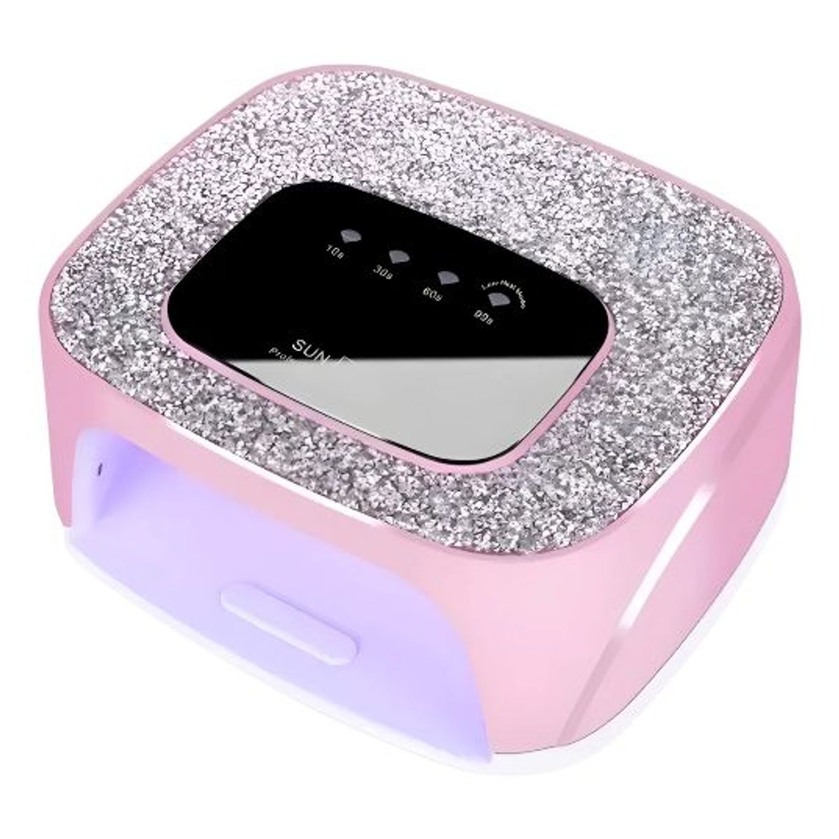 GENERICO - Lampara Secado de Uñas Rápida  268W  Rosada Cristales