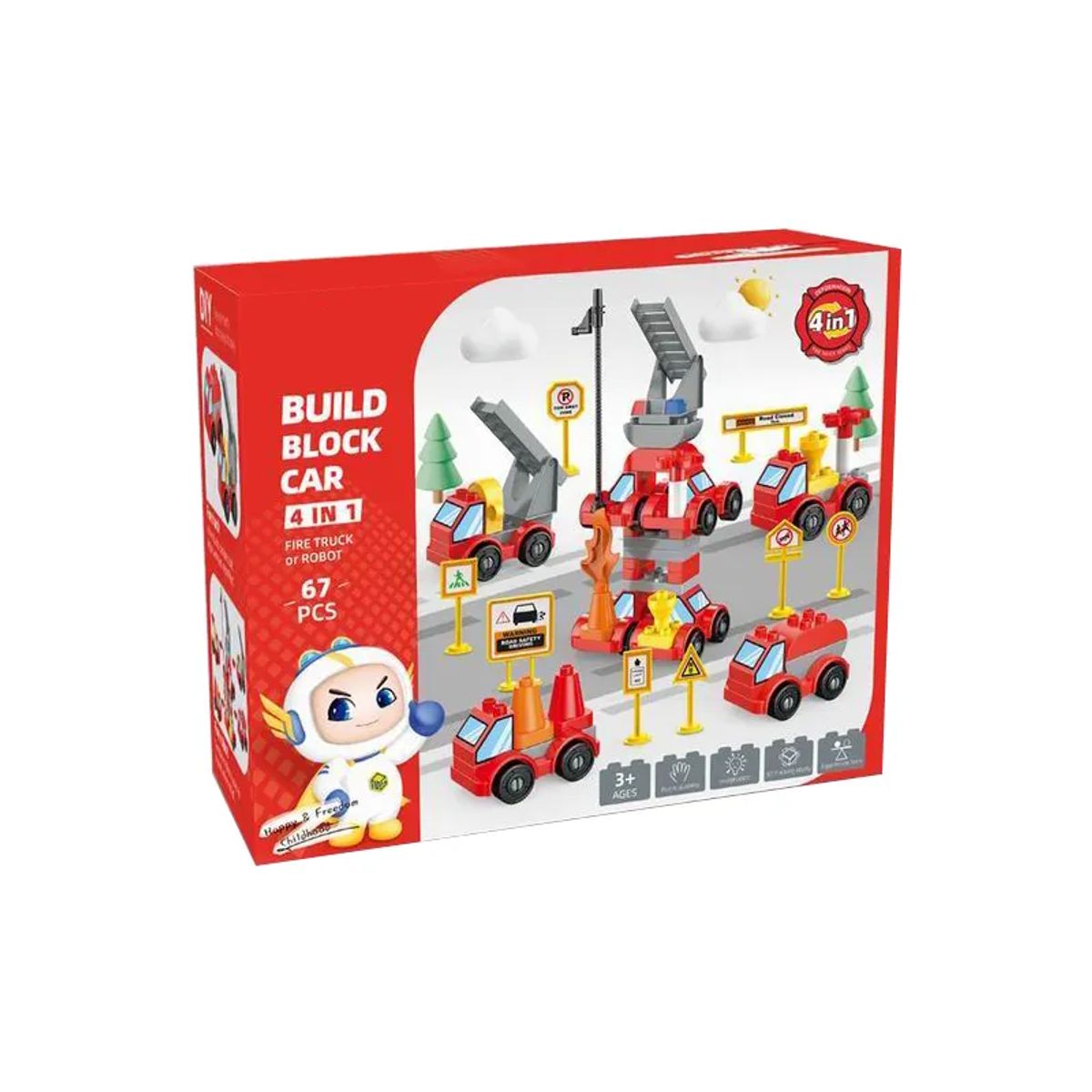 GENERICO - set bloques de construcción bomberos