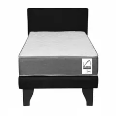 GENERICO - Cama Europea Basic 1 plaza + respaldo Home Factory