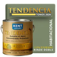 KENT - PINTURA ESMALTE AGUA TENDENDIA - MATE - 4L LECCE