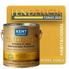 KENT - PINTURA ESMALTE AGUA TENDENDIA - MATE - 4L LOVECH