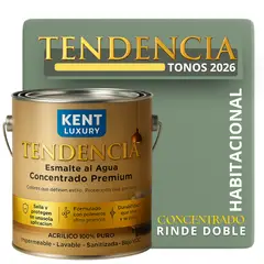 KENT - PINTURA ESMALTE AGUA TENDENDIA - MATE - 4L PALM DESERT